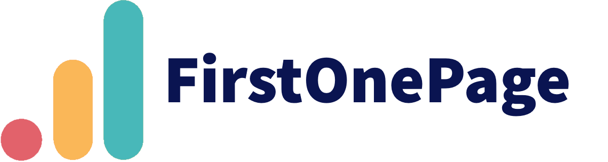 FirstOnePage Logo