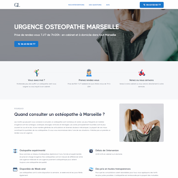 Urgence Ostéopathie