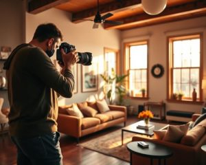 co&ucirc;t shooting Airbnb photographe