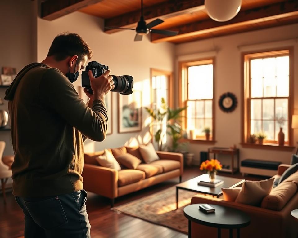 co&ucirc;t shooting Airbnb photographe